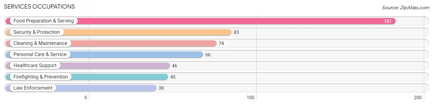 Services Occupations in Gardiner