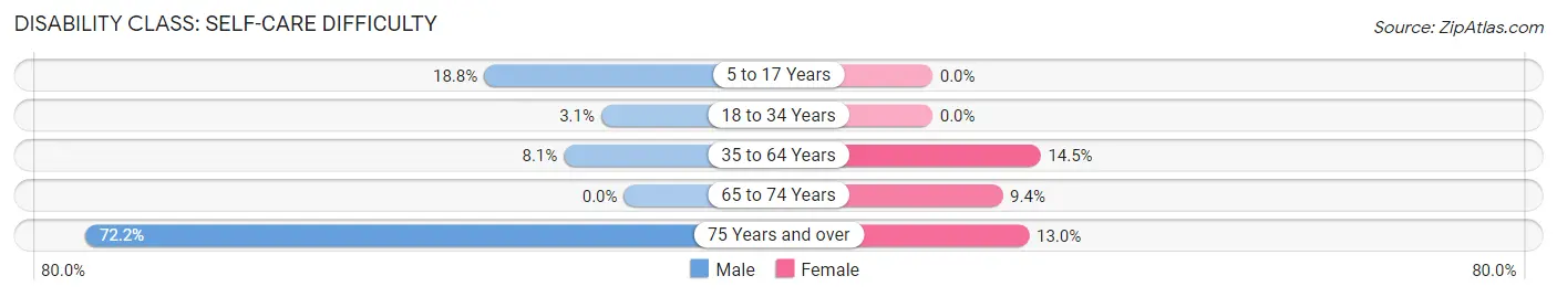 Disability in Machias: <span>Self-Care Difficulty</span>