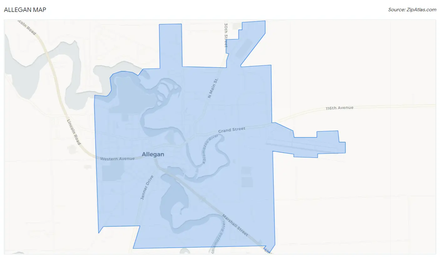 Allegan Map