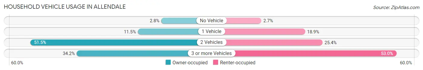 Household Vehicle Usage in Allendale