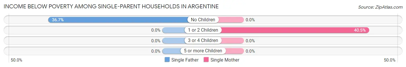 Income Below Poverty Among Single-Parent Households in Argentine