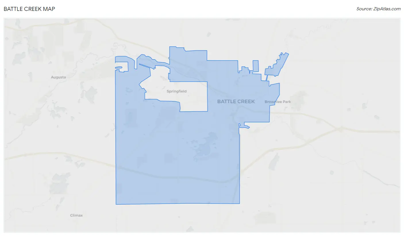 Battle Creek Map