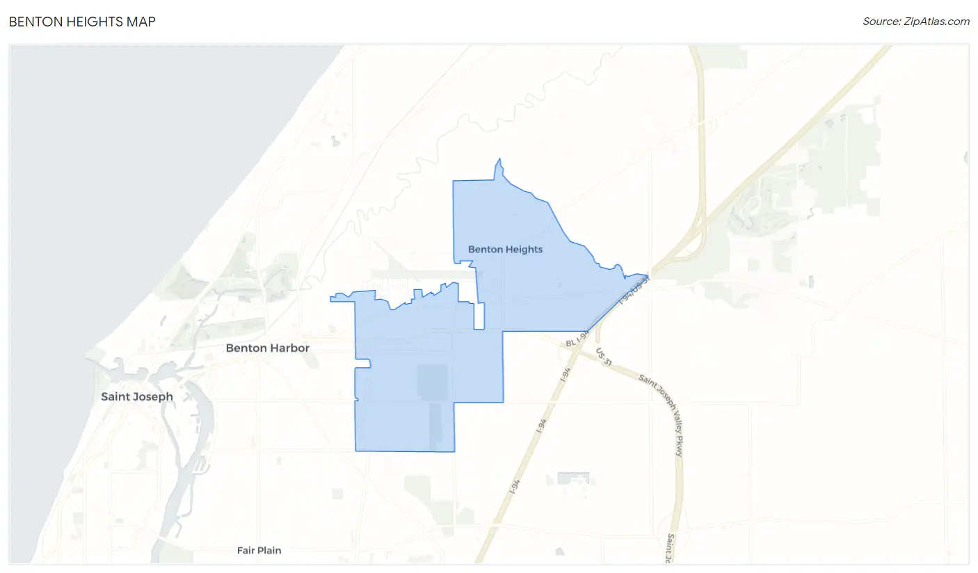 Benton Heights Map