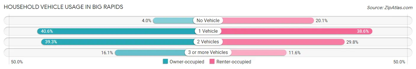 Household Vehicle Usage in Big Rapids