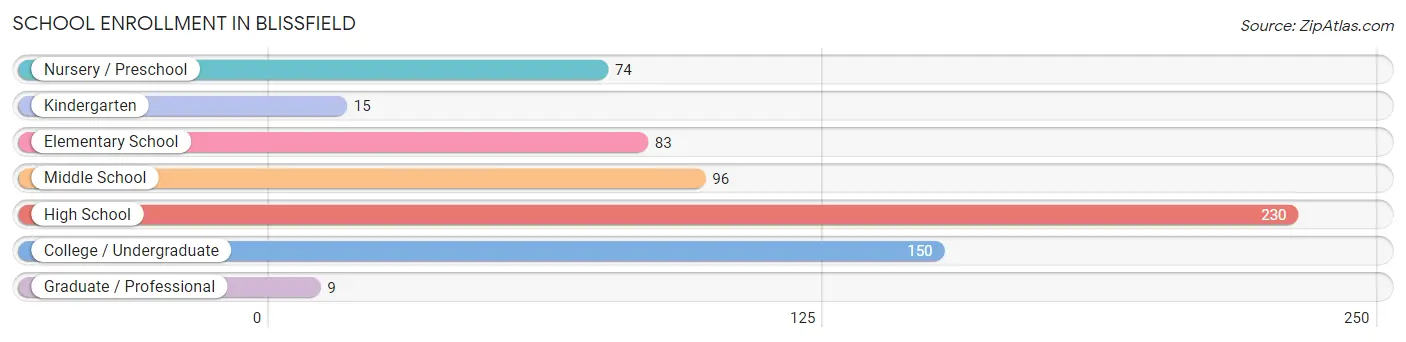 School Enrollment in Blissfield