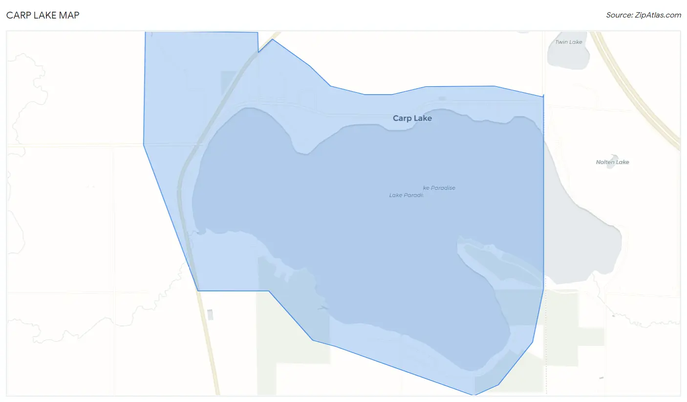 Carp Lake Map