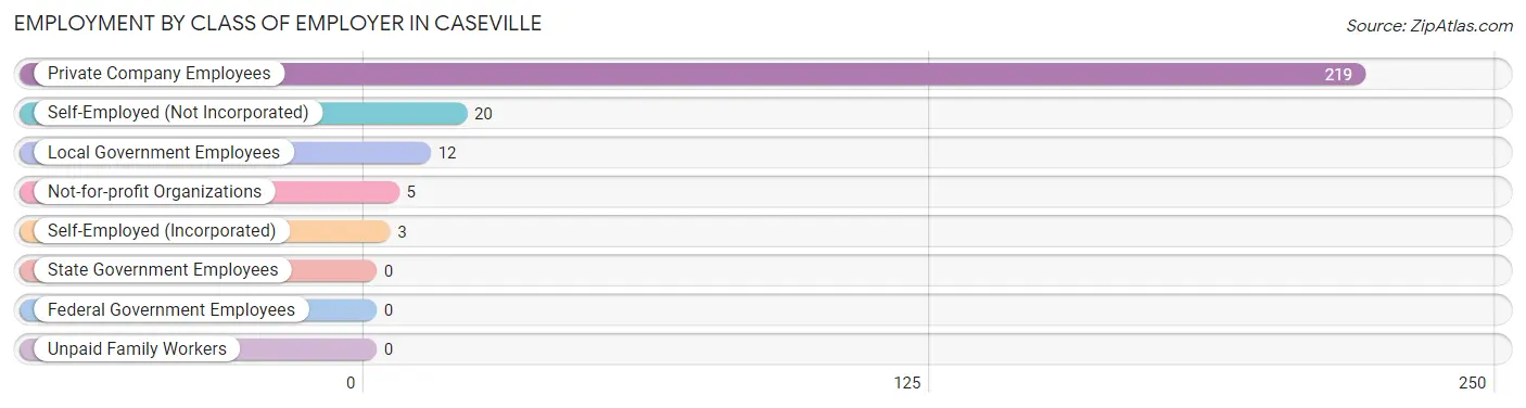 Employment by Class of Employer in Caseville