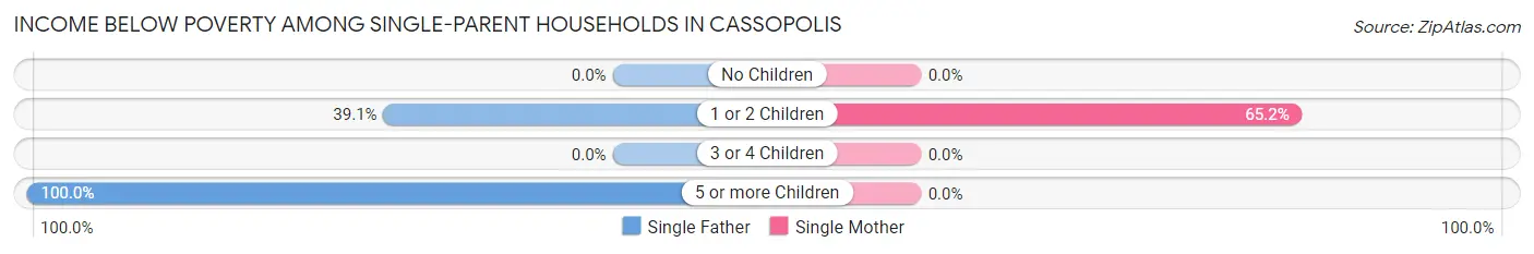 Income Below Poverty Among Single-Parent Households in Cassopolis
