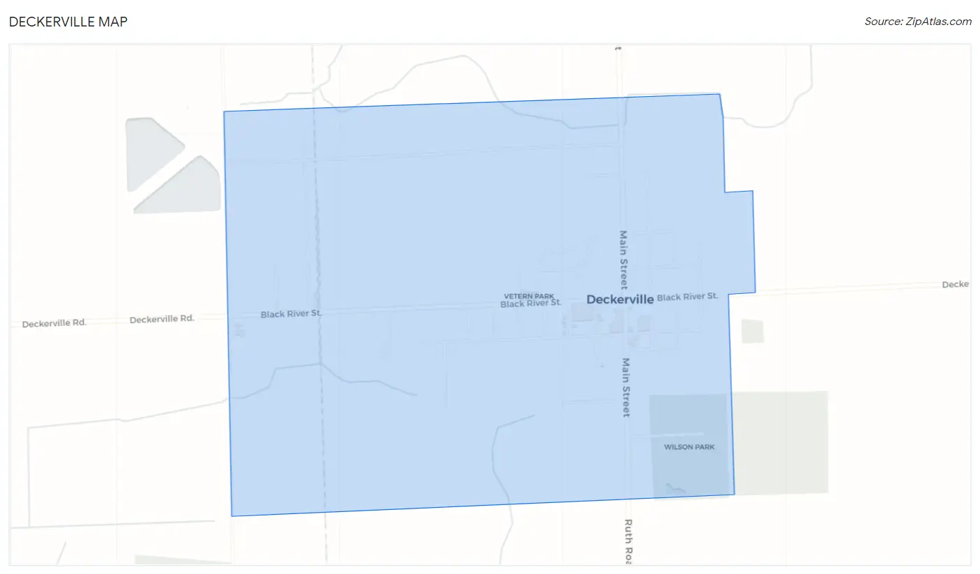 Deckerville Map