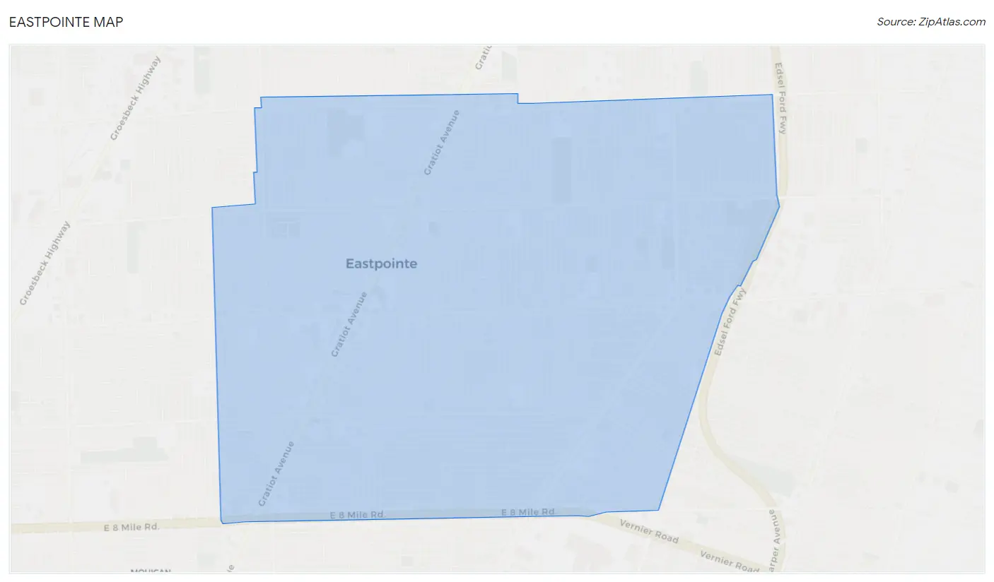 Eastpointe Map