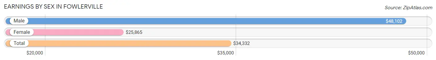 Earnings by Sex in Fowlerville