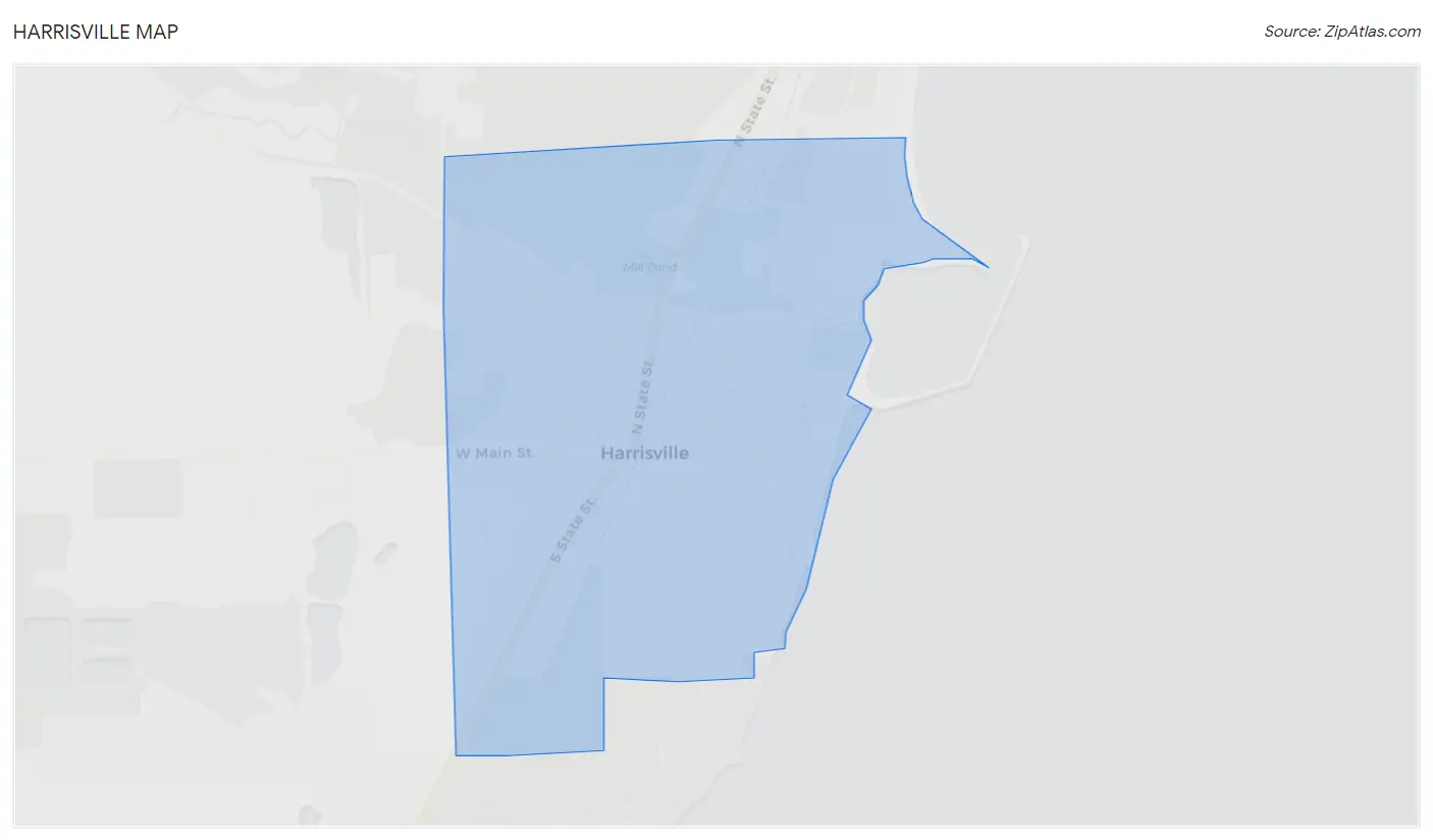 Harrisville Map