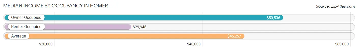 Median Income by Occupancy in Homer