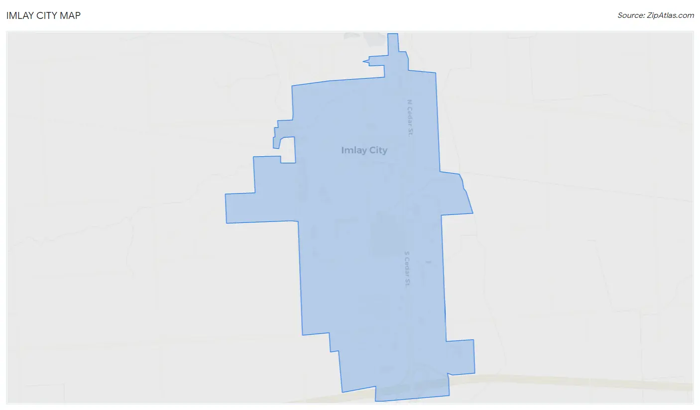 Imlay City Map