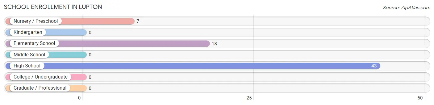 School Enrollment in Lupton