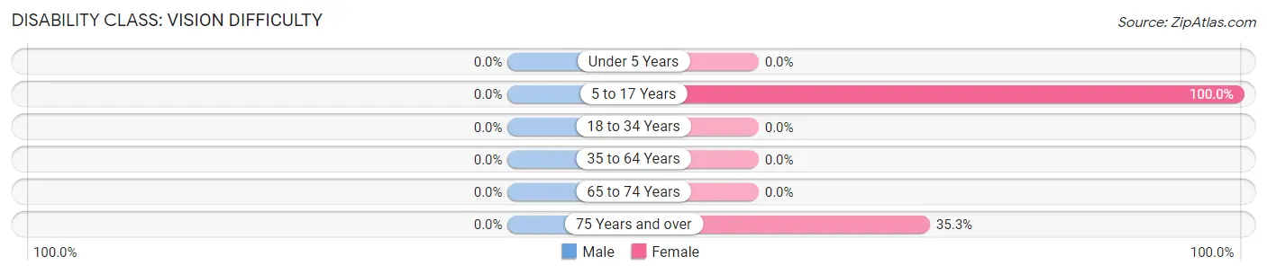 Disability in Mears: <span>Vision Difficulty</span>