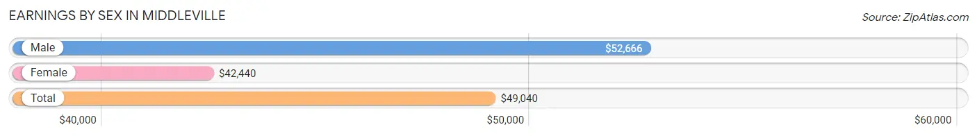 Earnings by Sex in Middleville