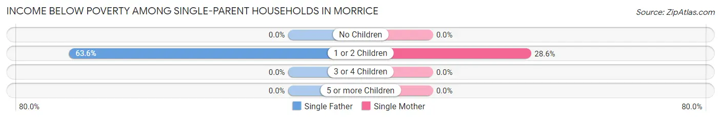 Income Below Poverty Among Single-Parent Households in Morrice