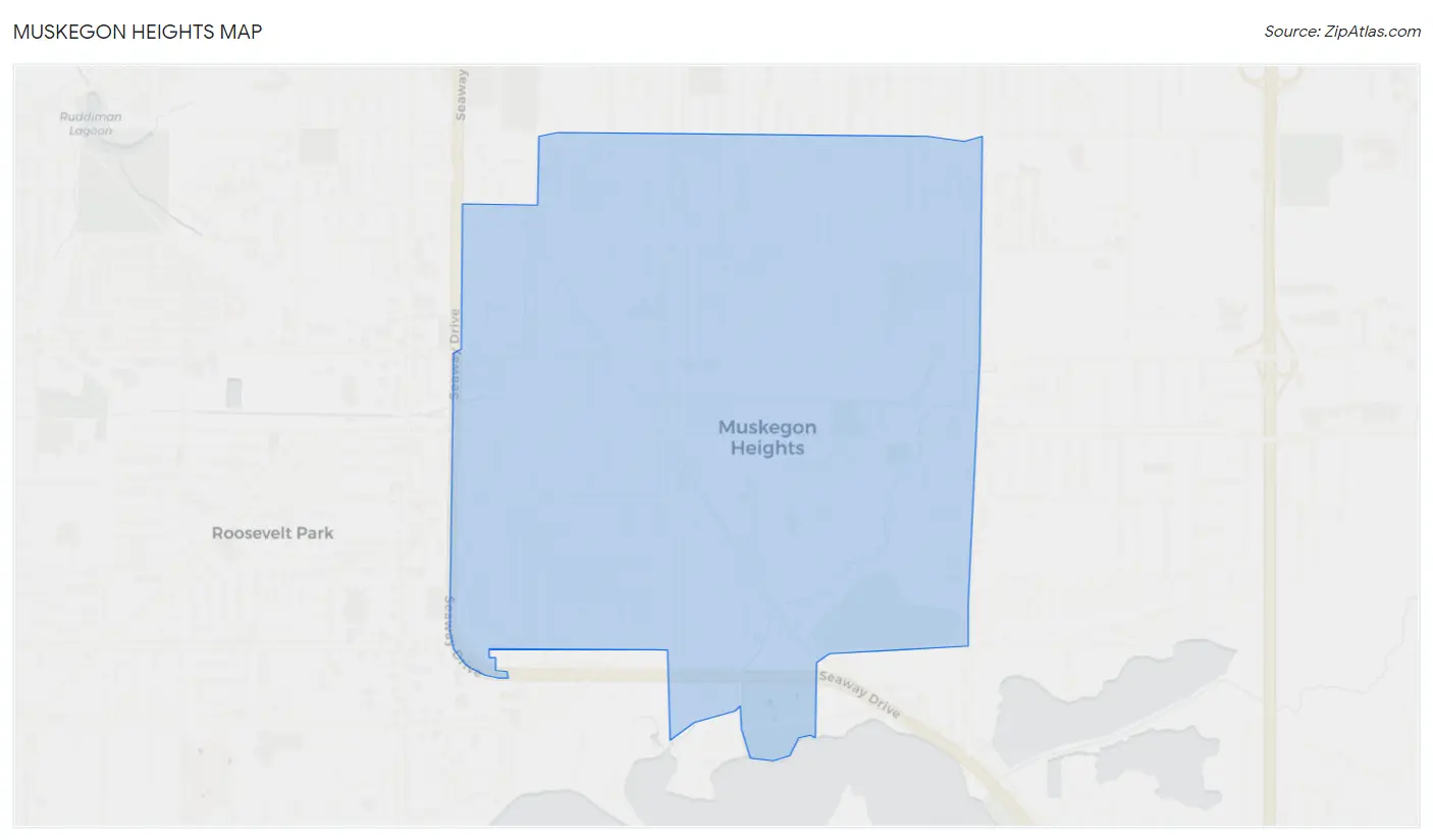 Muskegon Heights Map