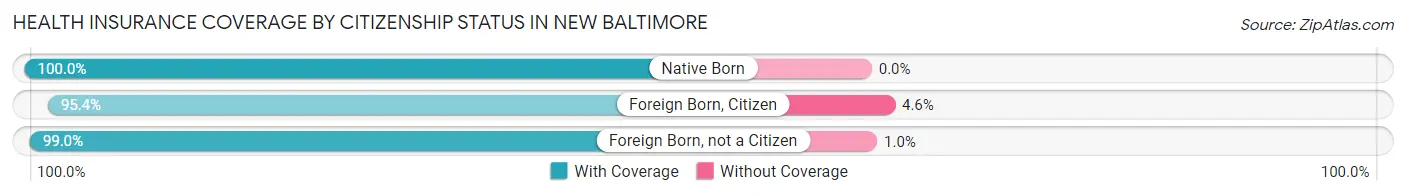 Health Insurance Coverage by Citizenship Status in New Baltimore