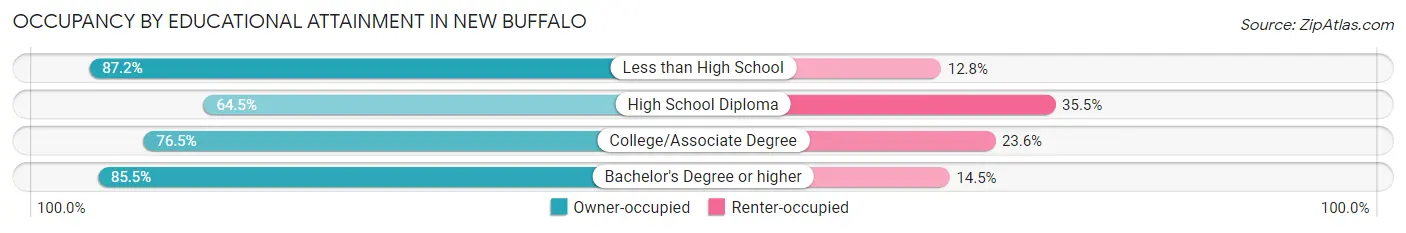 Occupancy by Educational Attainment in New Buffalo