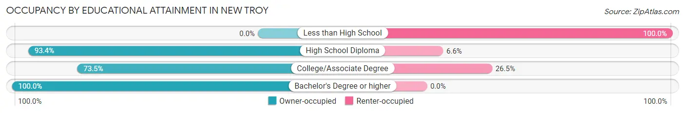 Occupancy by Educational Attainment in New Troy