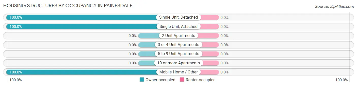 Housing Structures by Occupancy in Painesdale