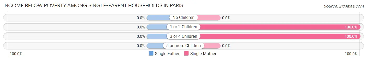Income Below Poverty Among Single-Parent Households in Paris