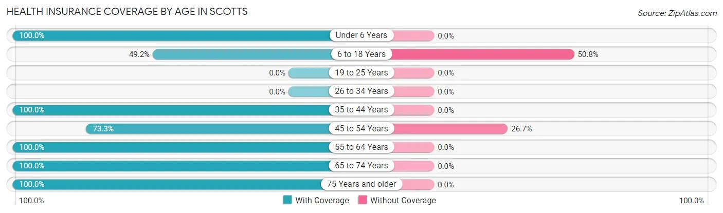 Health Insurance Coverage by Age in Scotts