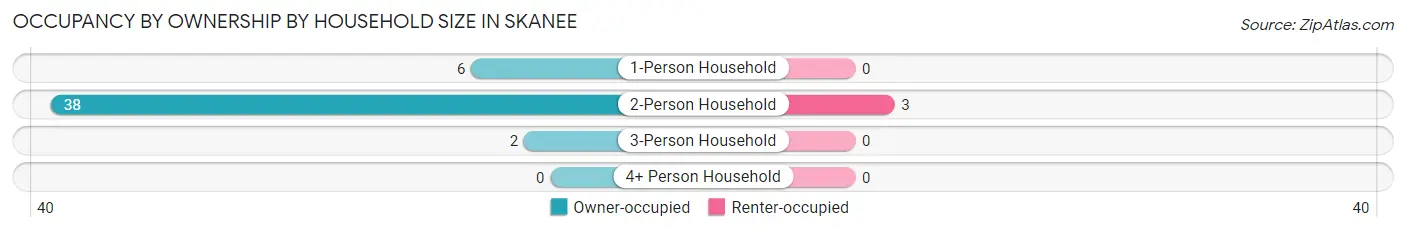 Occupancy by Ownership by Household Size in Skanee