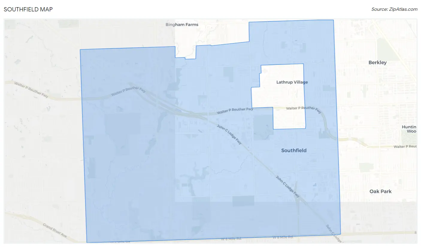 Southfield Map