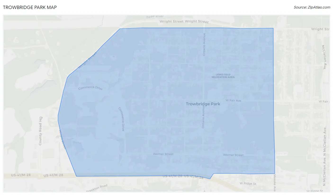 Trowbridge Park Map