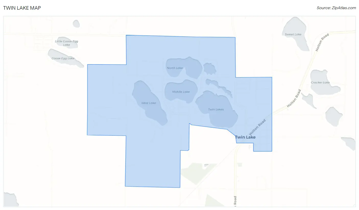 Twin Lake Map