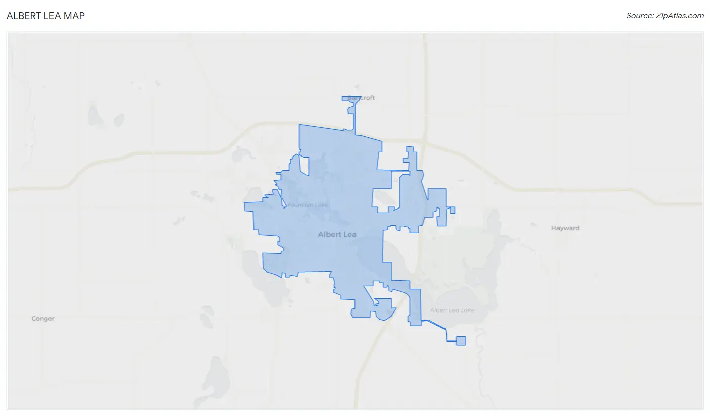 Albert Lea Map