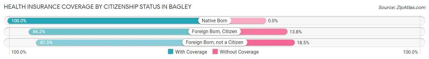 Health Insurance Coverage by Citizenship Status in Bagley