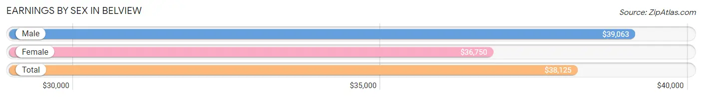 Earnings by Sex in Belview