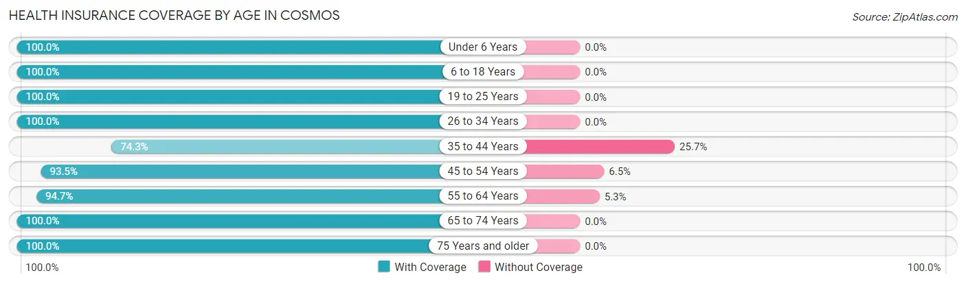 Health Insurance Coverage by Age in Cosmos
