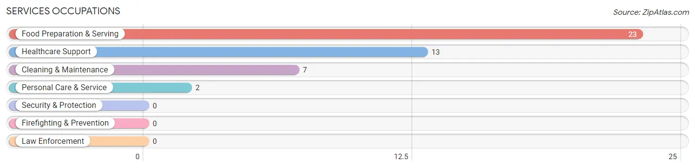 Services Occupations in Cyrus