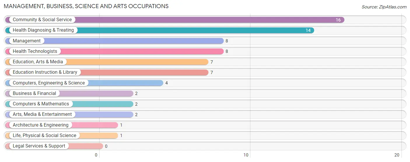 Management, Business, Science and Arts Occupations in Eitzen