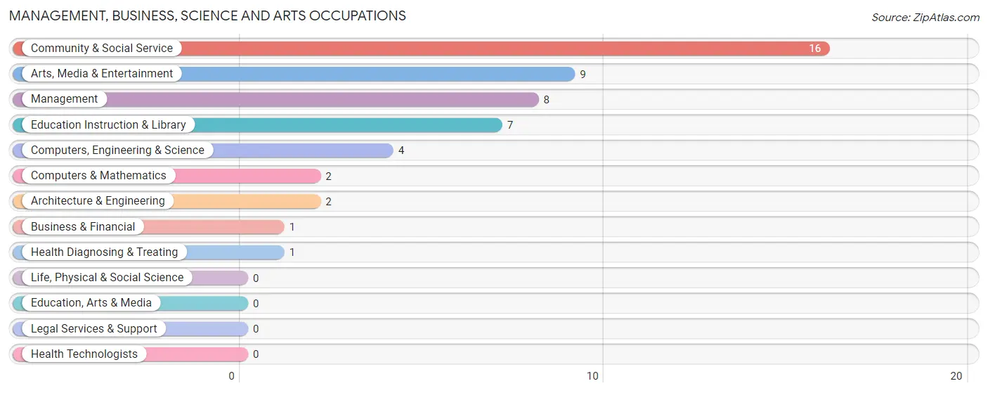 Management, Business, Science and Arts Occupations in Emmons