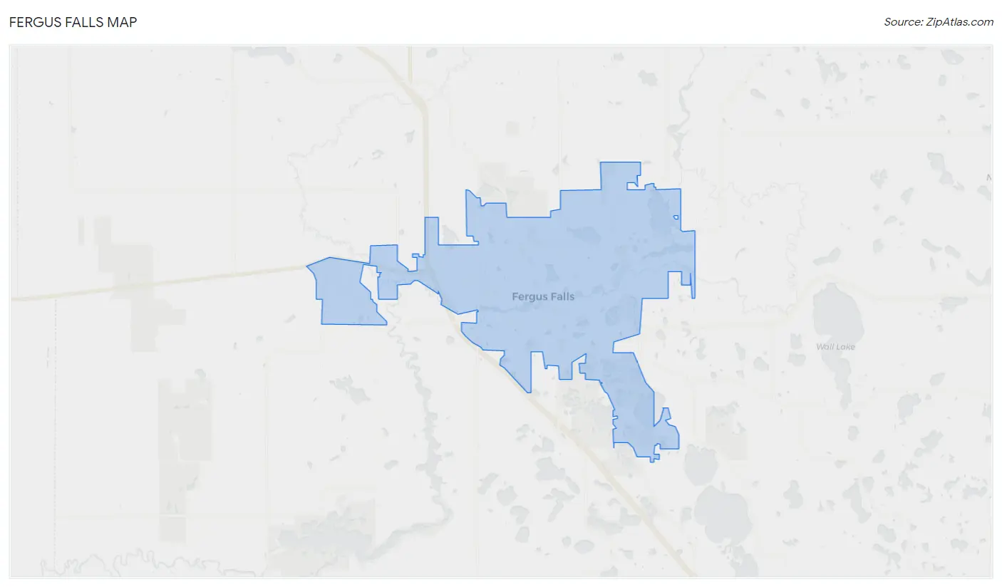 Fergus Falls Map