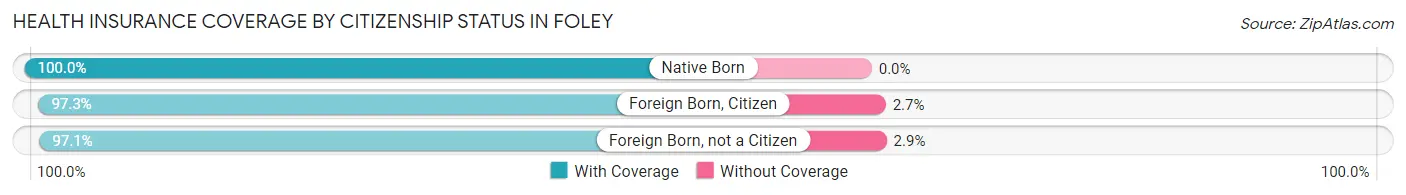 Health Insurance Coverage by Citizenship Status in Foley