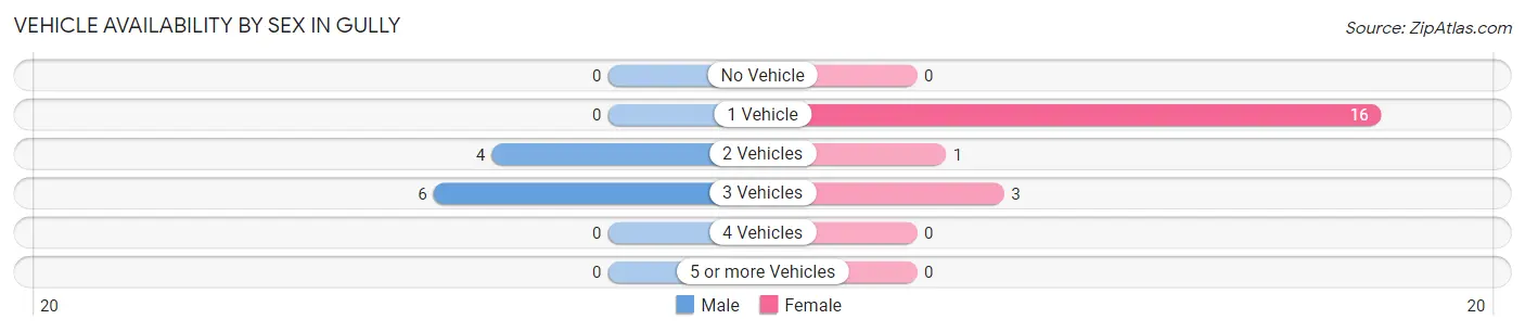 Vehicle Availability by Sex in Gully