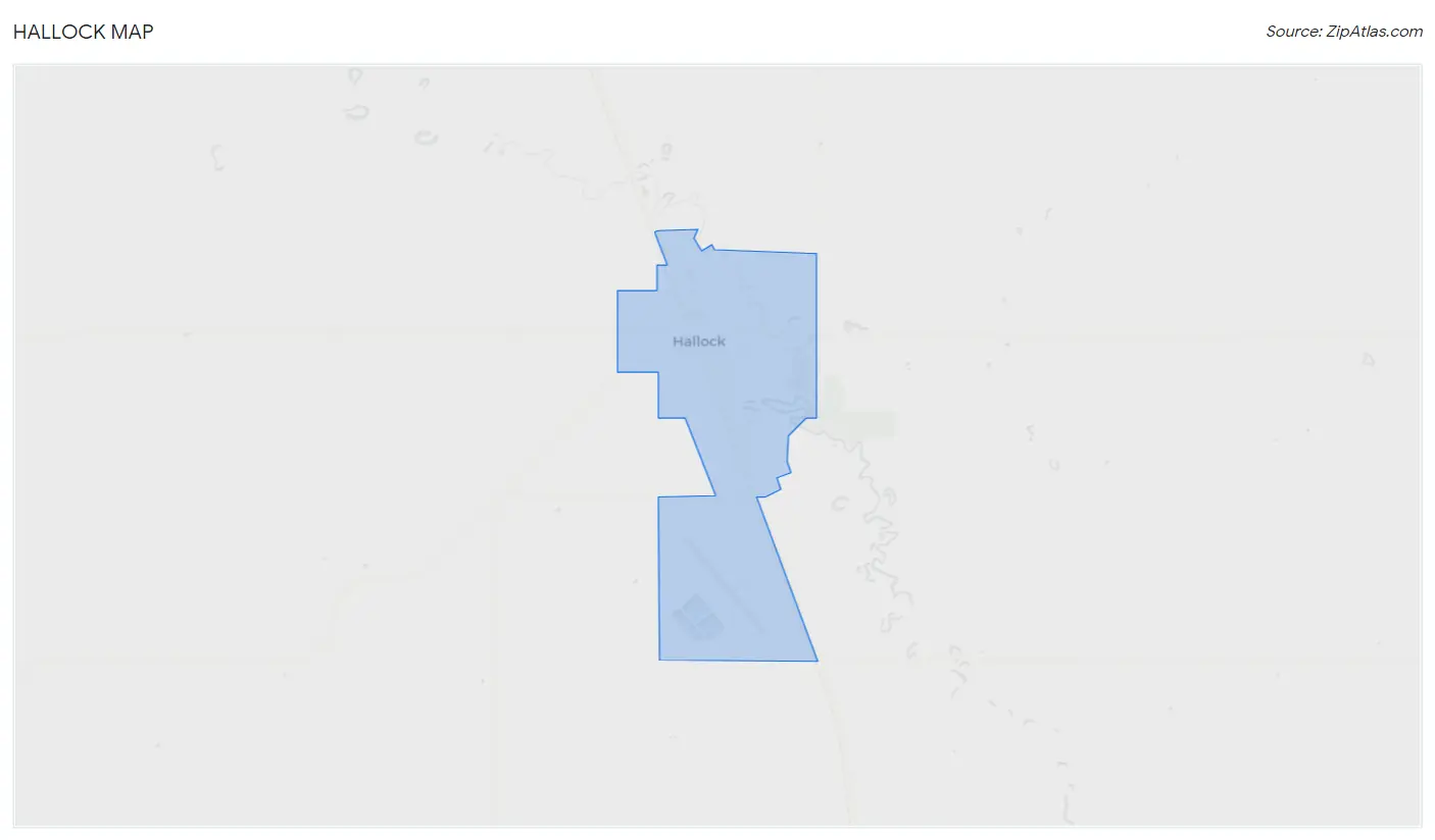 Hallock Map