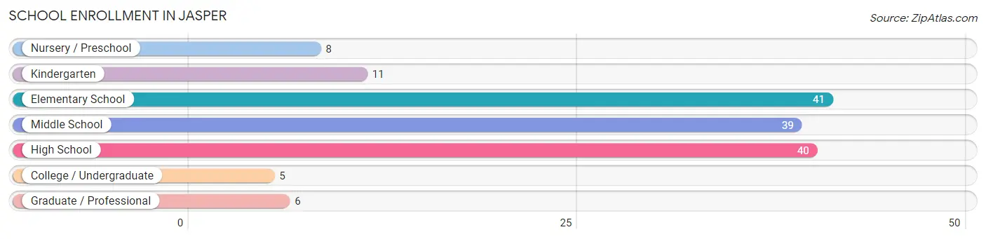 School Enrollment in Jasper