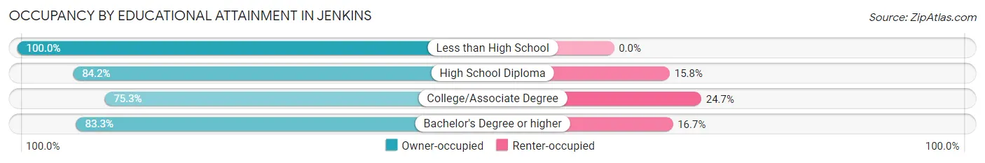 Occupancy by Educational Attainment in Jenkins