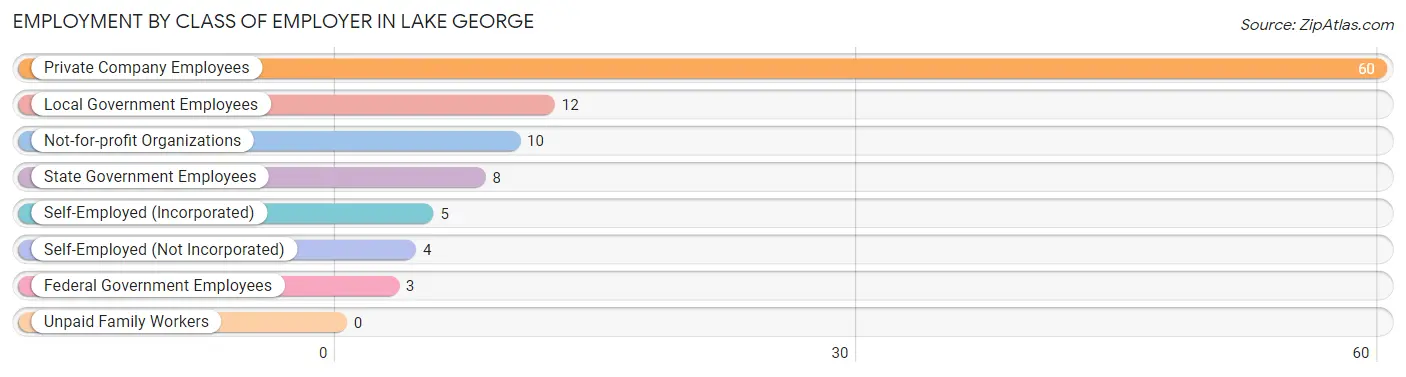 Employment by Class of Employer in Lake George