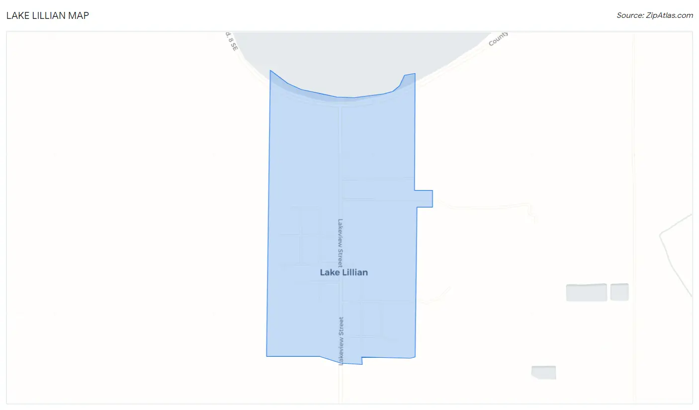 Lake Lillian Map