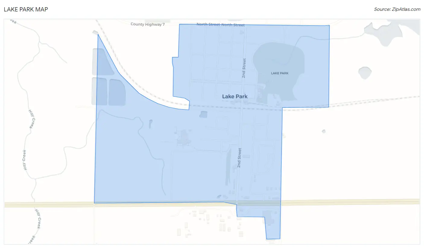 Lake Park Map