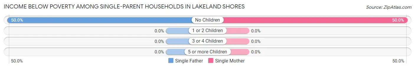 Income Below Poverty Among Single-Parent Households in Lakeland Shores